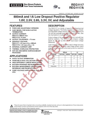 REG1117-3.3 datasheet  